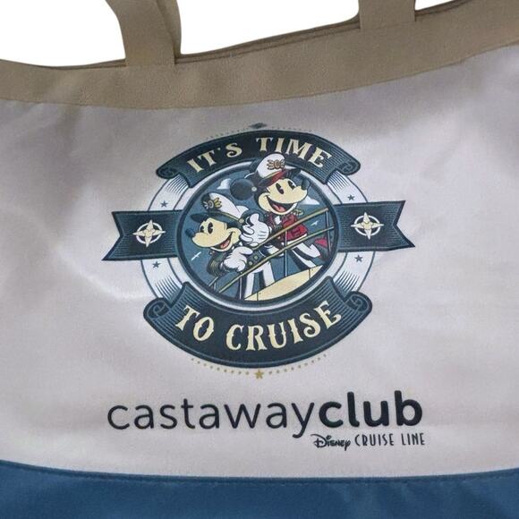 NWT Disney Cruise Line 25th Silver Anniversary Castaway Club Tote Captain Mickey - Picture 5 of 6